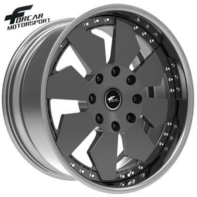 Polished Lip 18 to 24 Inch Customized Forged Car Alloy Wheels
