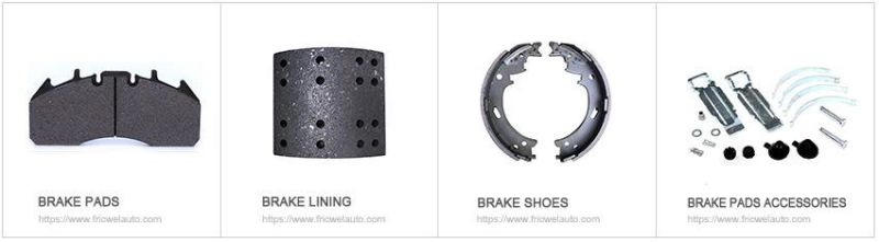 Fricwel Auto Part Asbestos Free Brake Linings for Truck