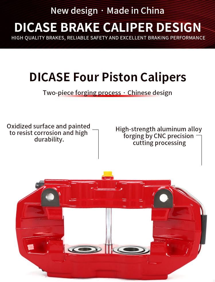 Dicase Front D41 4 Pot Caliper with 330mm Disc for Jeep Wrangler Jk 2007 R17 (by railway)