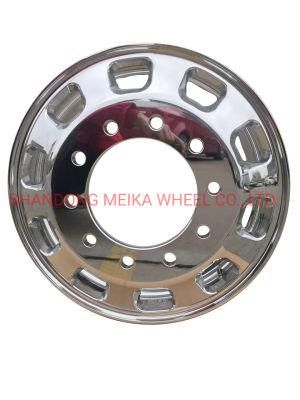 22.5 X 8.25 Customerized Wind Holes of Forged Alloy Truck Wheels