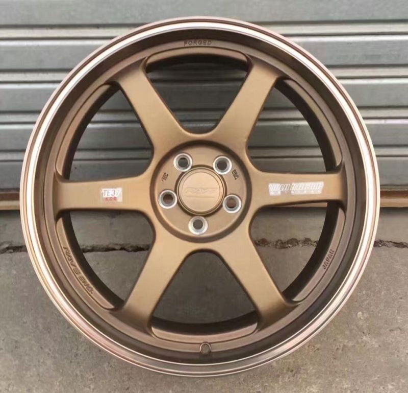 Aftermarket Wheel Rim Te37 Bronze with Lip Car Alloy Wheel Rays Sport Rims