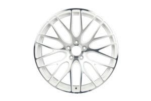 16-22 Inch Customized Forged Aluminum Alloy White Painting + Machined Face Wheels for Passenger Car
