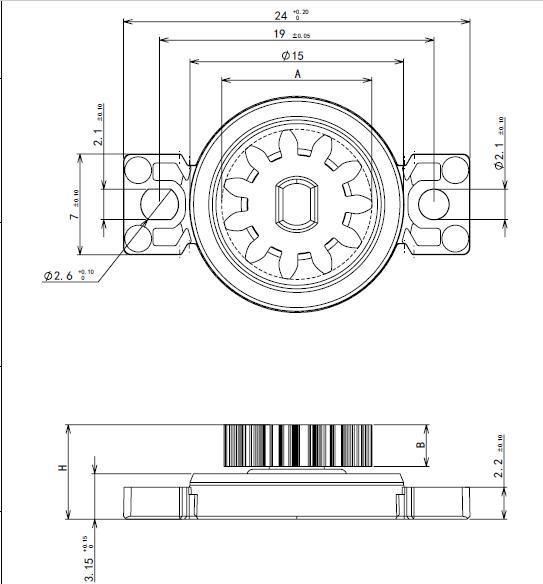 Plastic Oil Rotary Damper for Drawer Slide, Cupholders, Storage Bins, Overhead Applications