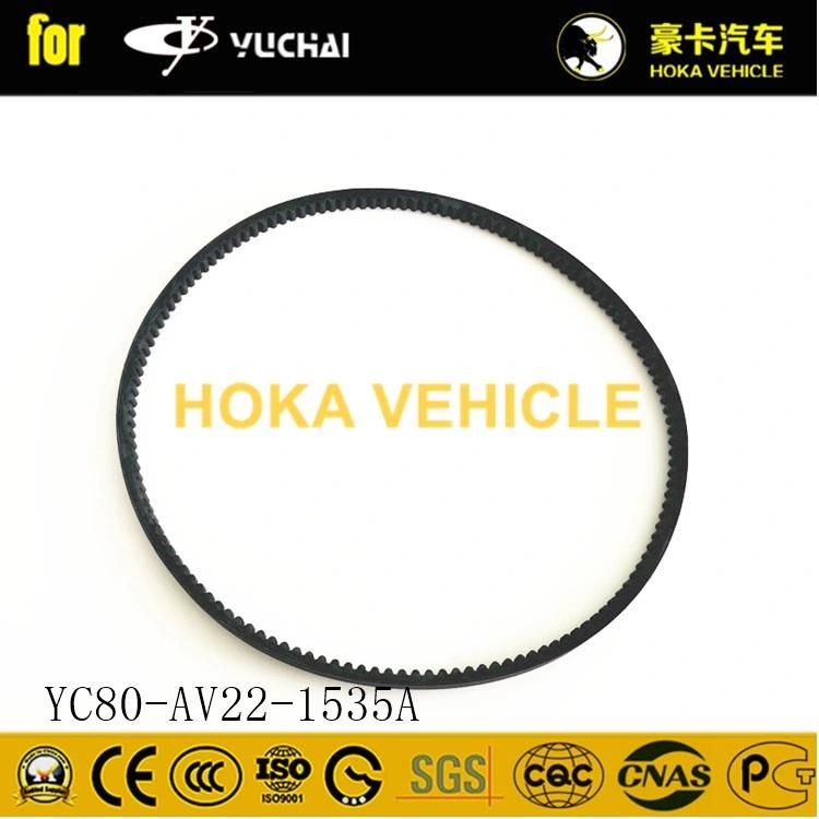 Original Yuchai Engine Spare Parts Fan Belt Yc80-AV22-1535A for Heavy Duty Truck