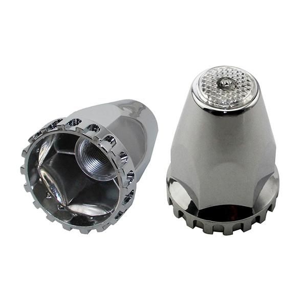 Heavy Duty Truck Chrome ABS Lug Nut Cover with Reflective Roof