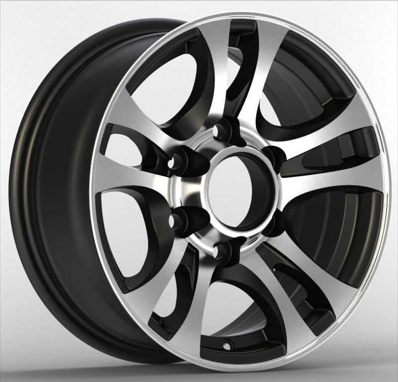 Hot Sale Machine Face Black6*139.7 14 15 Inch Alloy Wheelsl Rims