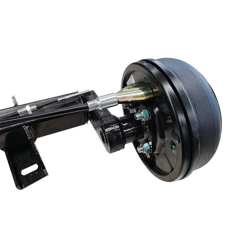 Factory Price Square Solid Boat Trailer Half Torsion Axle Kits with Electric Brake Drum