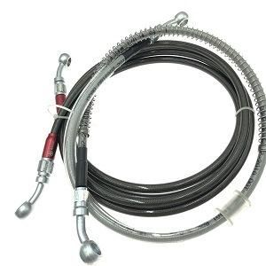 Brake Hose Nylon Steel Pipe Chrome Plated Joint Modified Motorcycle Assembly Brake Line