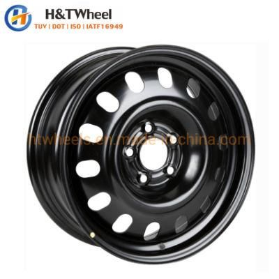 H&T Wheel 675c01 16X6.5 5X130 New Design Silver Painting 16 Inch Steel Car Wheel Rim