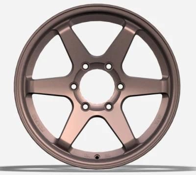 Alumilum Alloy Wheel Rims 18 Inch 6X139.7 25/35 Et Bronze Finish Professional Manufacturer for Passenger Car Tire Wheel