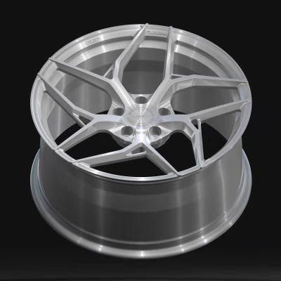 1 Piece Monoblock Forged Aluminum Rim Mag with Aluminum Brushed