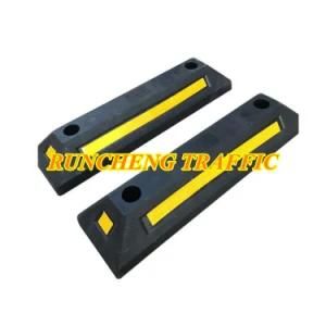 European Rubber Car Parking Vehicle Wheel Chocks Reflective Truck Chock