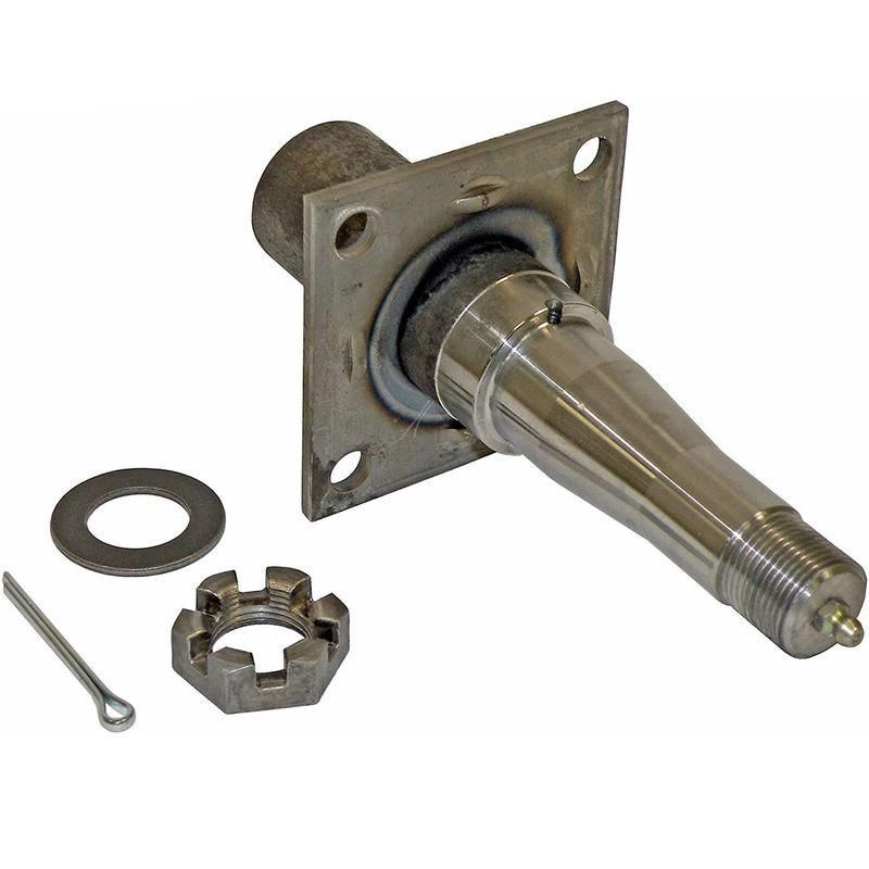 Axle Stub Trailer Axle Spindle with 4-Hole Brake Mounting Flange Ta049