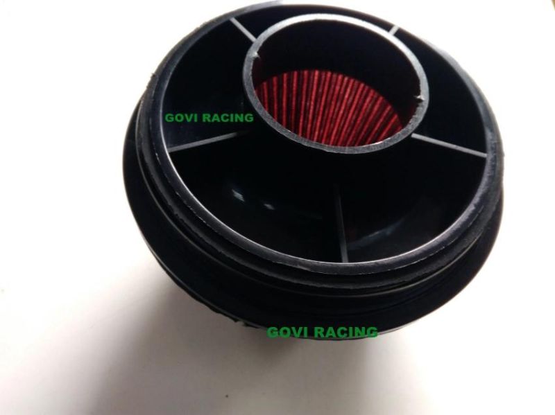 102mm Height Red Car Air Filter Intake with Velocity Stack 3′′/3.5′′/4′′ Universal