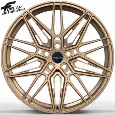 Forged Wheels 18 20 22 Inch Wheel Rims Special Bronze Color Forged Alloy Wheels Rims for Passenger Cars