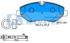 Front Disc Brake Pads for Mercedes Benz Vito 906 903 W639 (004 420 83 20)