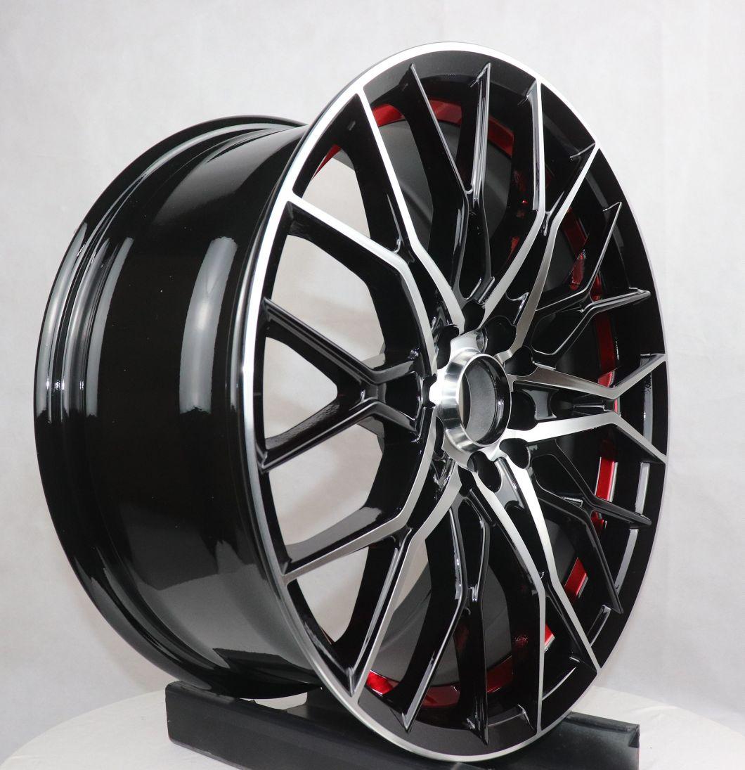 Popular Fancy Sport Aftermarket Sepcial Undercutting Red Line Design Alloy Wheel Car Rim