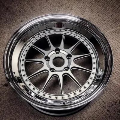 Forged Design Car Aluminum Auto Alloy Wheel with Polised Lip