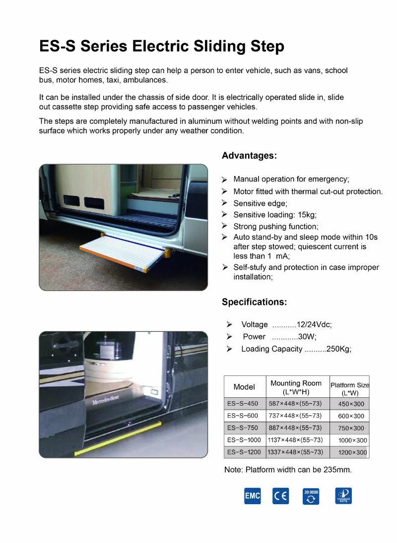 Ce Reliable Sliding Electric Steps for Caravans