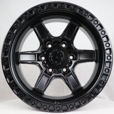 High Quality Low Price Black 17 Inch 6X139.7 Alloy Wheel for Car
