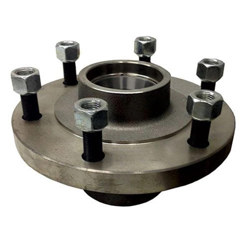 Trailer Idler Hub Assembly for 6,000-lb Axles - 6 on 5-1/2 - Pre-Greased etrailer Trailer Hubs and Drums AKIHUB-655-6-K