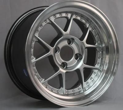 Black Machined Face Alloy Car Rims Shinja Silver 15*80/17*80/18*80 Inch Alloy Wheels