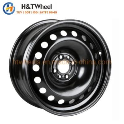 H&T Wheel 684101 Stable Quality Black or Silver Passenger Car 16 Inch 16X7.0 4X98 Steel Wheels