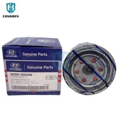 Wholesale Factory Price 26300-35505 New Packing Auto Parts Oil Filter for Hyundai