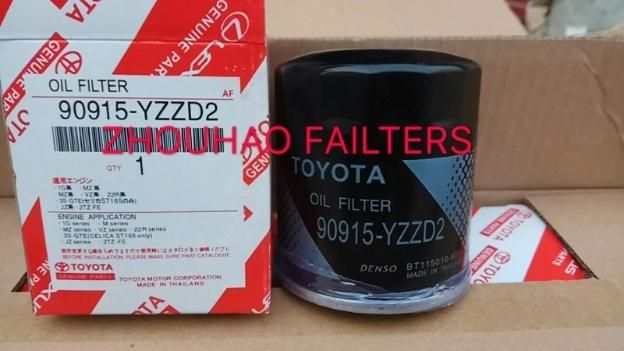 Good Quality From Zhouhao Manufacture Oil Filter Element for  Toyota 90915-Yzzd2/Yzzb5/W71180