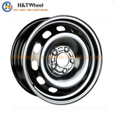 H&T Wheel 565401 15X6.0 5X108 Coated 15 Inch Steel Wheel Rim for Passenger Car