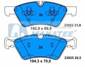 Front Disc Brake Pads for Mercedes Benz W211 S211 X164 W164 W251 (164 420 08 20)