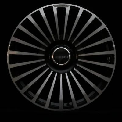 18-22 Inch Blue Coating Good Quality Aftermarket Customer Design 3 Piece Aluminium Alloy Forged Wheel