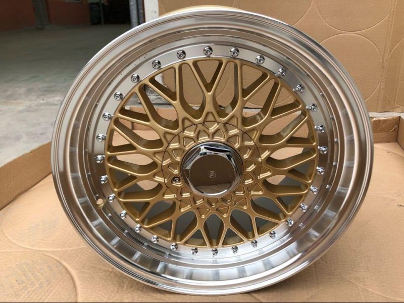 Factory Price Passenger Car Alloy Wheel for BBS Style Silver/Black/Golden Machine Face