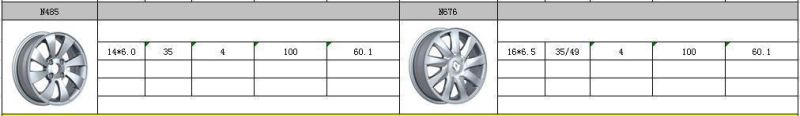 N676 JXD Brand Auto Spare Parts Alloy Wheel Rim Replica Car Wheel for Renault