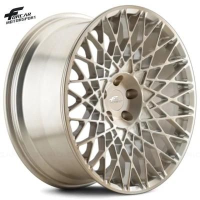 Bronze High Quality 1 Piece Forged Car Rims Alloy Wheels