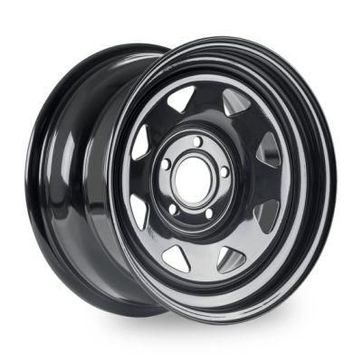 Black Steel Wheels 8 Spoke Triangel Wheel 16X8&quot; 5X120