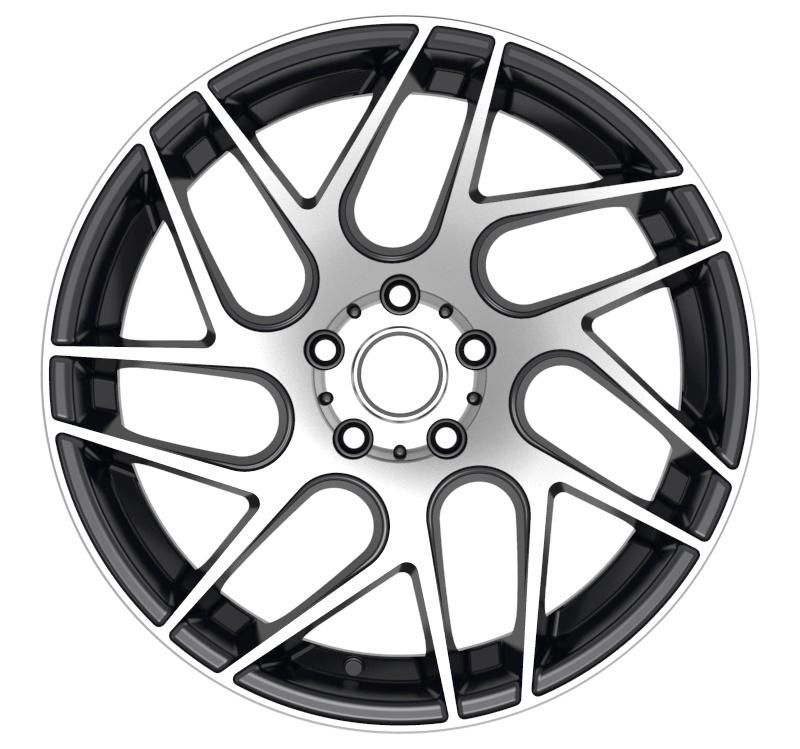 18*8.5 Inch Chrome Machined Face Black Aluminum Car Rims Alloy Wheels