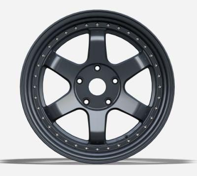 Alumilum Alloy Wheel Rims 18 Inch 100-120 PCD 25 Et Black Color Finish Wheels for Passenger Car Wheel China Professional Manufacturer