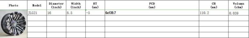 JLG21 JXD Brand Car Aluminum Alloy Wheel Rims for Sale