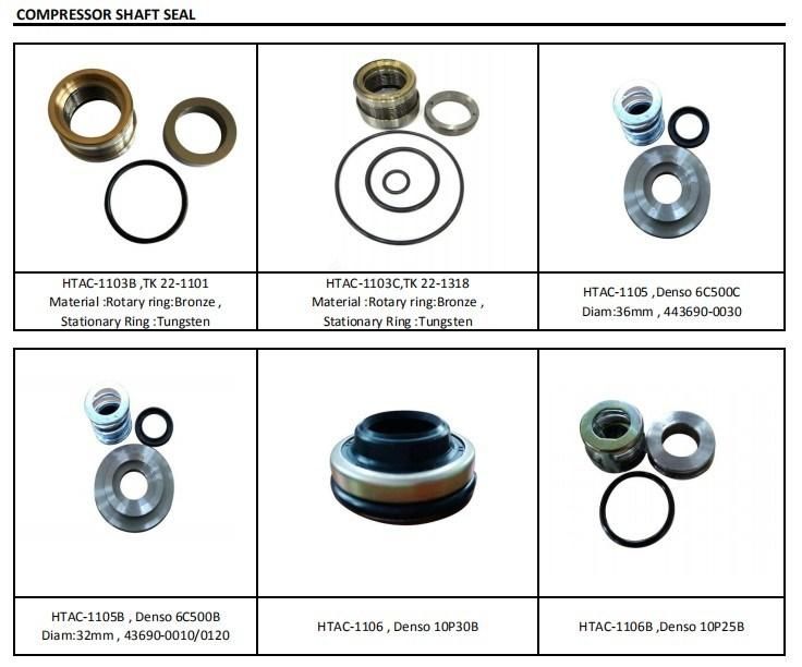 Auto AC Compressor Shaft Seal 37402302, 37402304, 37402306