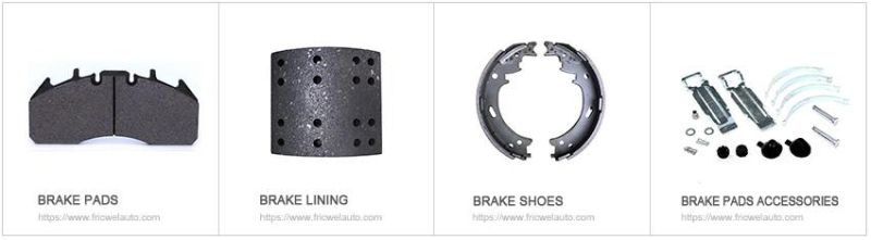 Auto Brakes Parts Asbestos Free Brake Linings for Truck