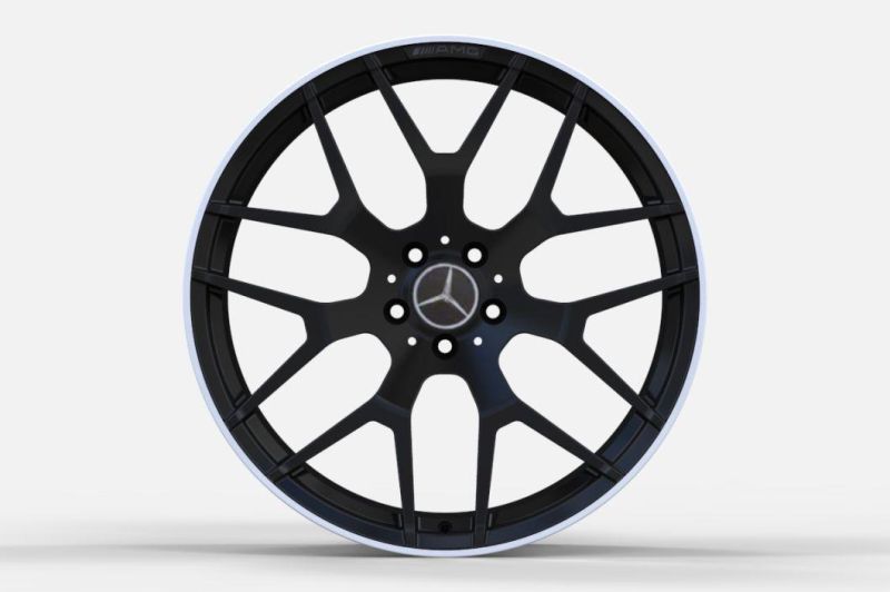 Forged Mag Wheel Rims with Black Machined Lip