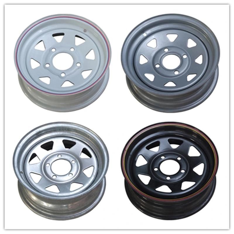 10-17 Inch 5 Lug Size 5X114.3 Rims Steel Wheel for Chinese Manufacturer Sale