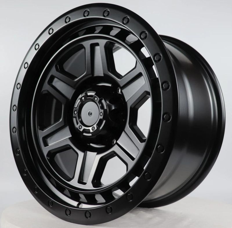 Professional Custom Rims 17 Inch 6 Holes 6X114.3 Alloy Car Wheels with Rivets