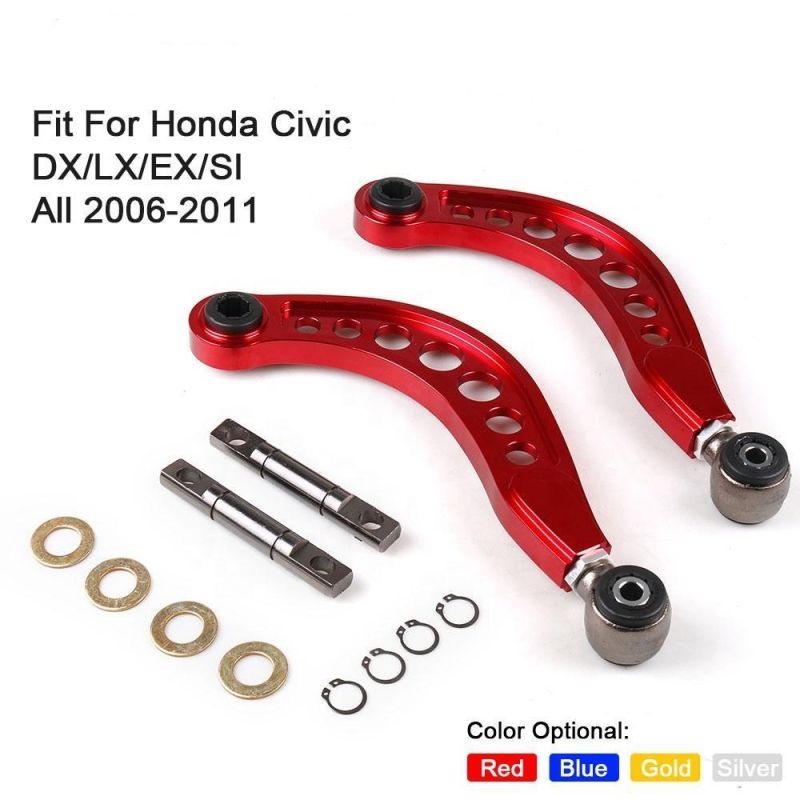 Aluminium Car Rear Camber Kits Lower Control Arm Camber Arm Kit for Honda Civic Dx/Lx/Ex/Si Fg2 Fd 2006-2011