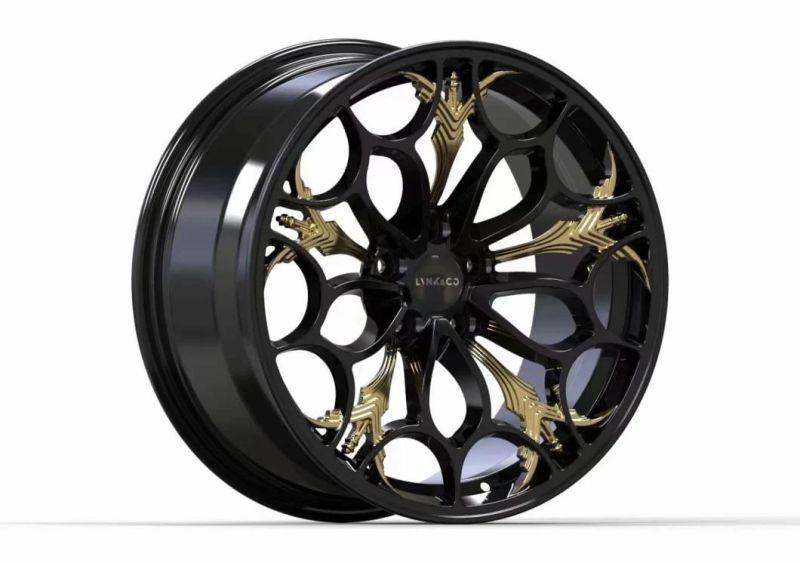 Factory Direct Sales 2021 Auto Parts New 17X7 18X9 Wheel Hub Custom Spokes Alloy Wheel Rim for Car Aftermarket Design with Jwl Via