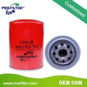 Customized Parts Auto Spare Oil Filter for Truck Engine B7451