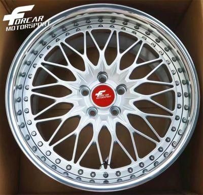 1/2-Piece Rims Aluminum 17/18/19/20/22 Inch Customized Forged Alloy Wheels