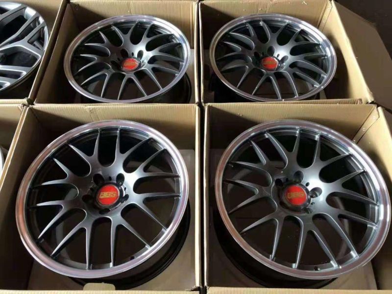 OEM 15/16/17/18/19/20 Inch 4X100/4X114.3/4X108/5X100/5X114.3/5X112/5X120 Polish Lip BBS Auto Racing Car Aluminum Alloy Wheel Rim