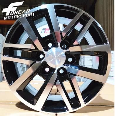 17*7.5 Inch Black Machined 6*139.7 Wheel Rims for Toyota